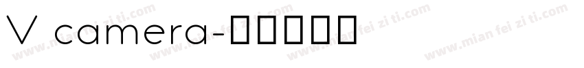V camera字体转换